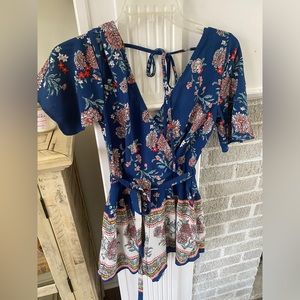 Cute Romper with Removable Belt